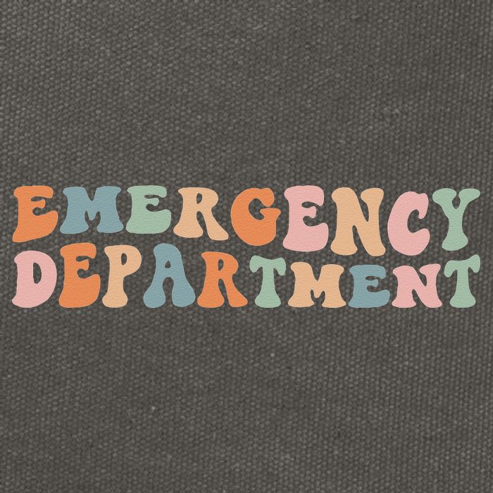 Groovy Emergency Nurse ED ER Emergency Department Nursing Cotton Canvas Backpack