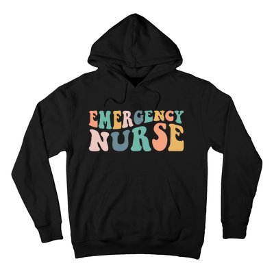 Groovy ER Nurse Emergency Room Nurse School Women Nursing Hoodie