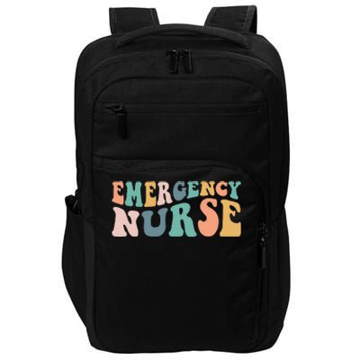 Groovy ER Nurse Emergency Room Nurse School Women Nursing Impact Tech Backpack