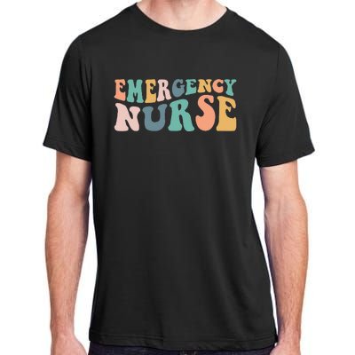 Groovy ER Nurse Emergency Room Nurse School Women Nursing Adult ChromaSoft Performance T-Shirt