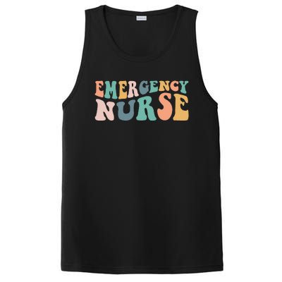 Groovy ER Nurse Emergency Room Nurse School Women Nursing PosiCharge Competitor Tank