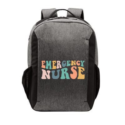 Groovy ER Nurse Emergency Room Nurse School Women Nursing Vector Backpack