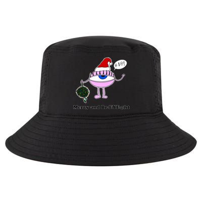 Giant Eyeball Number 2 Merry And Bright Holiday Cool Comfort Performance Bucket Hat