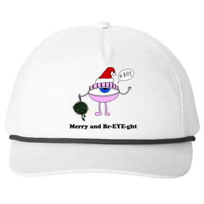 Giant Eyeball Number 2 Merry And Bright Holiday Snapback Five-Panel Rope Hat