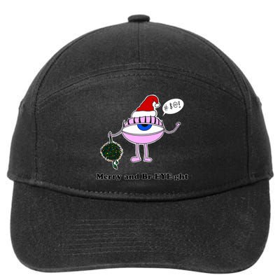 Giant Eyeball Number 2 Merry And Bright Holiday 7-Panel Snapback Hat