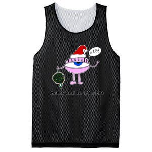 Giant Eyeball Number 2 Merry And Bright Holiday Mesh Reversible Basketball Jersey Tank