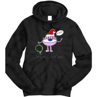 Giant Eyeball Number 2 Merry And Bright Holiday Tie Dye Hoodie