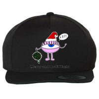 Giant Eyeball Number 2 Merry And Bright Holiday Wool Snapback Cap