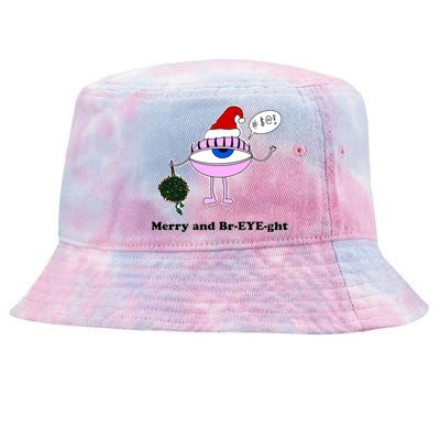 Giant Eyeball Number 2 Merry And Bright Holiday Tie-Dyed Bucket Hat