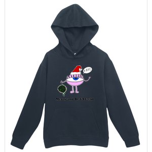 Giant Eyeball Number 2 Merry And Bright Holiday Urban Pullover Hoodie