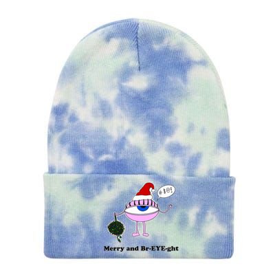 Giant Eyeball Number 2 Merry And Bright Holiday Tie Dye 12in Knit Beanie