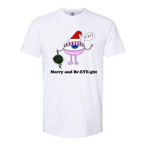 Giant Eyeball Number 2 Merry And Bright Holiday Softstyle CVC T-Shirt