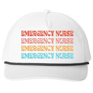 Groovy ER Nurse Emergency Room Nurse School Snapback Five-Panel Rope Hat