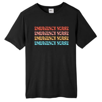 Groovy ER Nurse Emergency Room Nurse School Tall Fusion ChromaSoft Performance T-Shirt