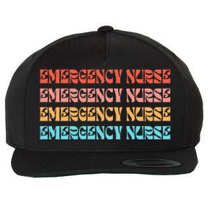 Groovy ER Nurse Emergency Room Nurse School Wool Snapback Cap