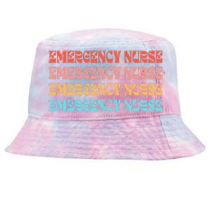 Groovy ER Nurse Emergency Room Nurse School Tie-Dyed Bucket Hat