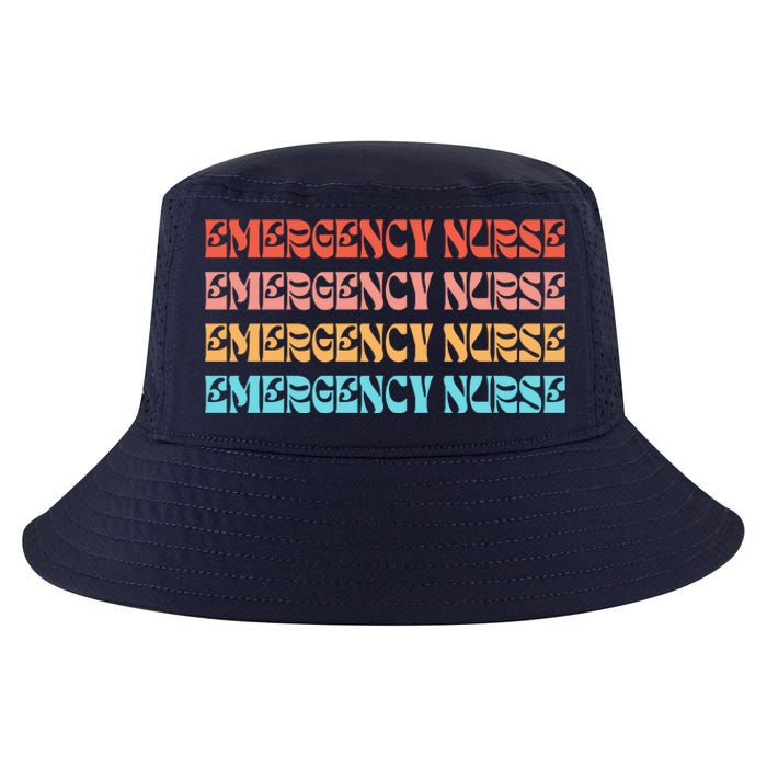 Groovy ER Nurse Emergency Room Nurse School Cool Comfort Performance Bucket Hat