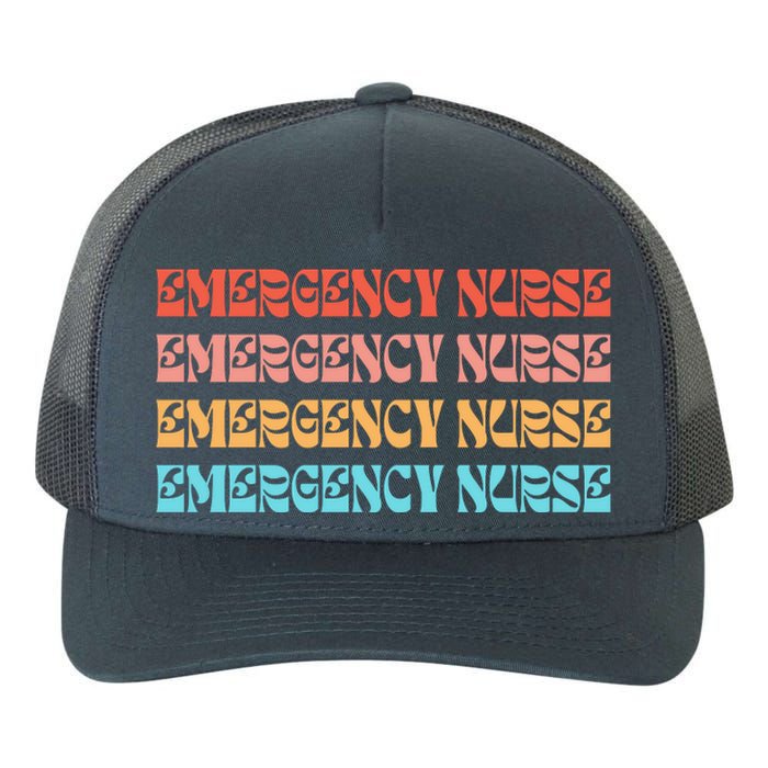 Groovy ER Nurse Emergency Room Nurse School Yupoong Adult 5-Panel Trucker Hat