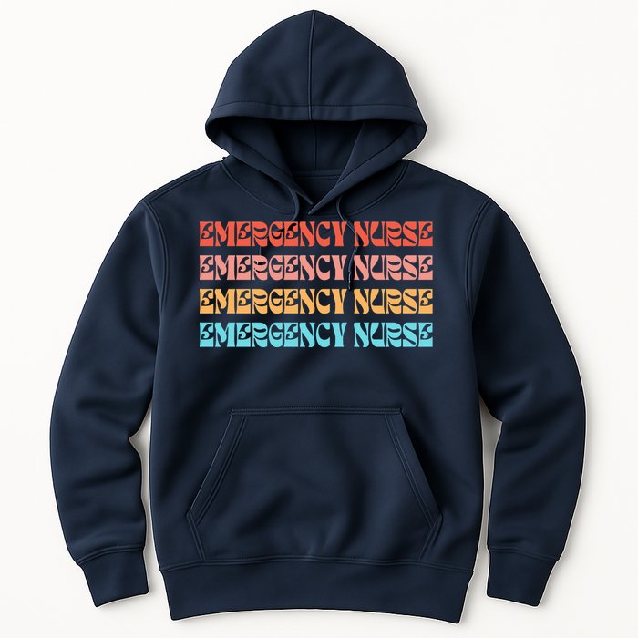 Groovy ER Nurse Emergency Room Nurse School Hoodie