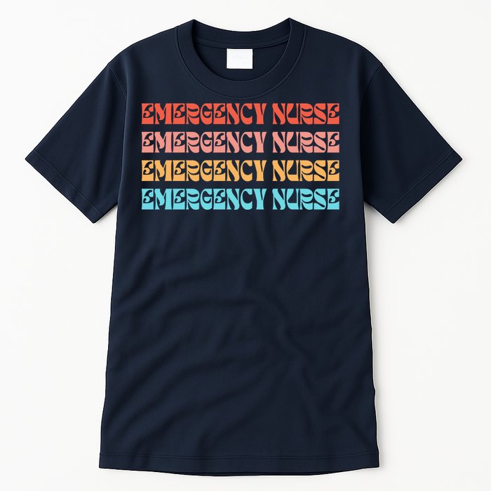 Groovy ER Nurse Emergency Room Nurse School Tall T-Shirt