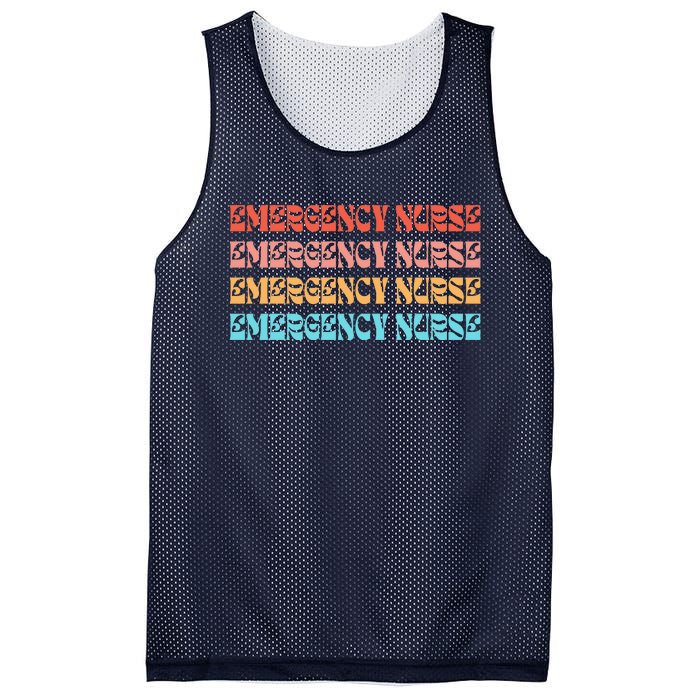 Groovy ER Nurse Emergency Room Nurse School Mesh Reversible Basketball Jersey Tank