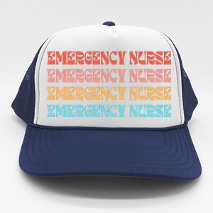 Groovy ER Nurse Emergency Room Nurse School Trucker Hat