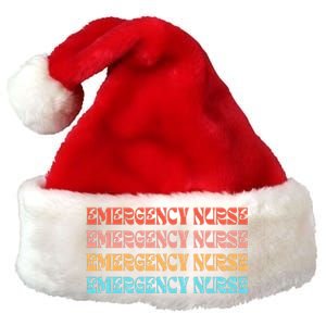 Groovy ER Nurse Emergency Room Nurse School Premium Christmas Santa Hat