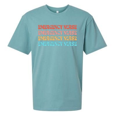 Groovy ER Nurse Emergency Room Nurse School Sueded Cloud Jersey T-Shirt