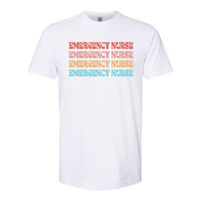 Groovy ER Nurse Emergency Room Nurse School Softstyle CVC T-Shirt