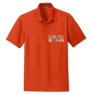 Groovy ER Nurse Emergency Room Nurse School Women Nursing Dry Zone Grid Polo