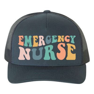 Groovy ER Nurse Emergency Room Nurse School Women Nursing Yupoong Adult 5-Panel Trucker Hat