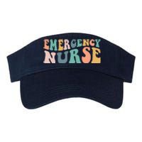 Groovy ER Nurse Emergency Room Nurse School Women Nursing Valucap Bio-Washed Visor