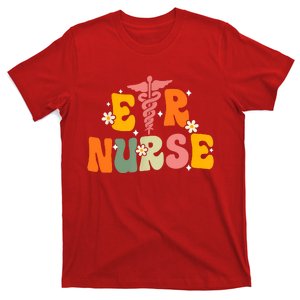 Groovy Er Nurse Emergency Room Nurse Nursing T-Shirt