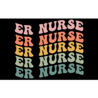 groovy ER Nurse Emergency Room Nurse School Bumper Sticker