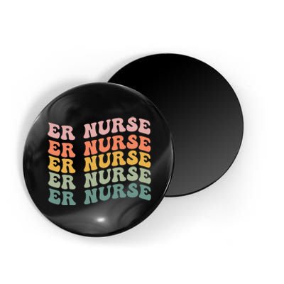 groovy ER Nurse Emergency Room Nurse School Magnet