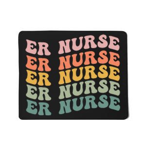 groovy ER Nurse Emergency Room Nurse School Mousepad