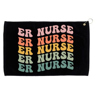 groovy ER Nurse Emergency Room Nurse School Grommeted Golf Towel