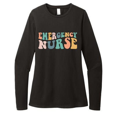 groovy ER Nurse Emergency Room Nurse School  nursing Womens CVC Long Sleeve Shirt