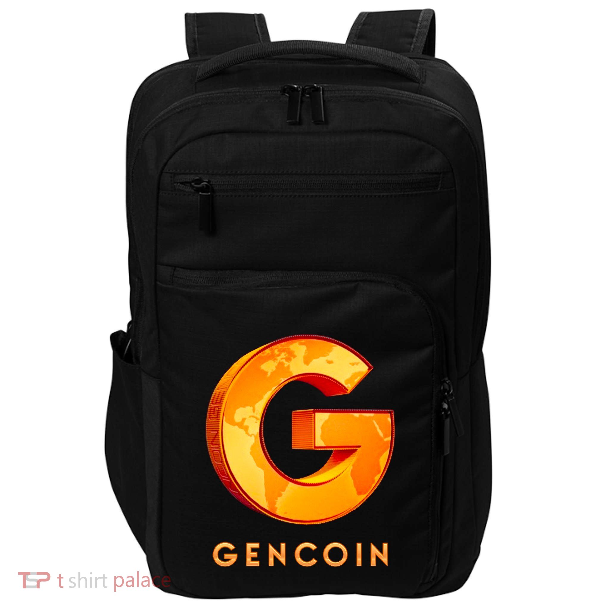 Gencoin Crypto Logo Impact Tech Backpack