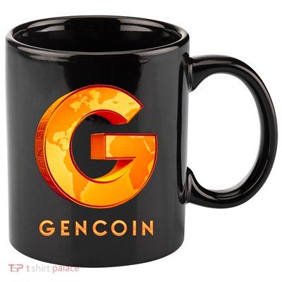 Gencoin Crypto Logo 11oz C Handle Ceramic Mug