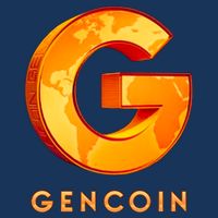 Gencoin Crypto Logo Cooling Performance Crew T-Shirt