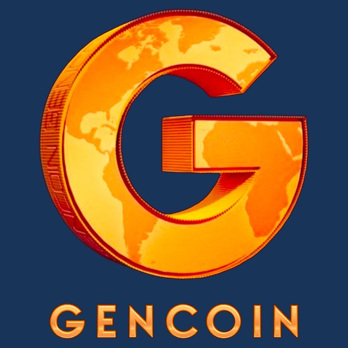 Gencoin Crypto Logo Cooling Performance Crew T-Shirt