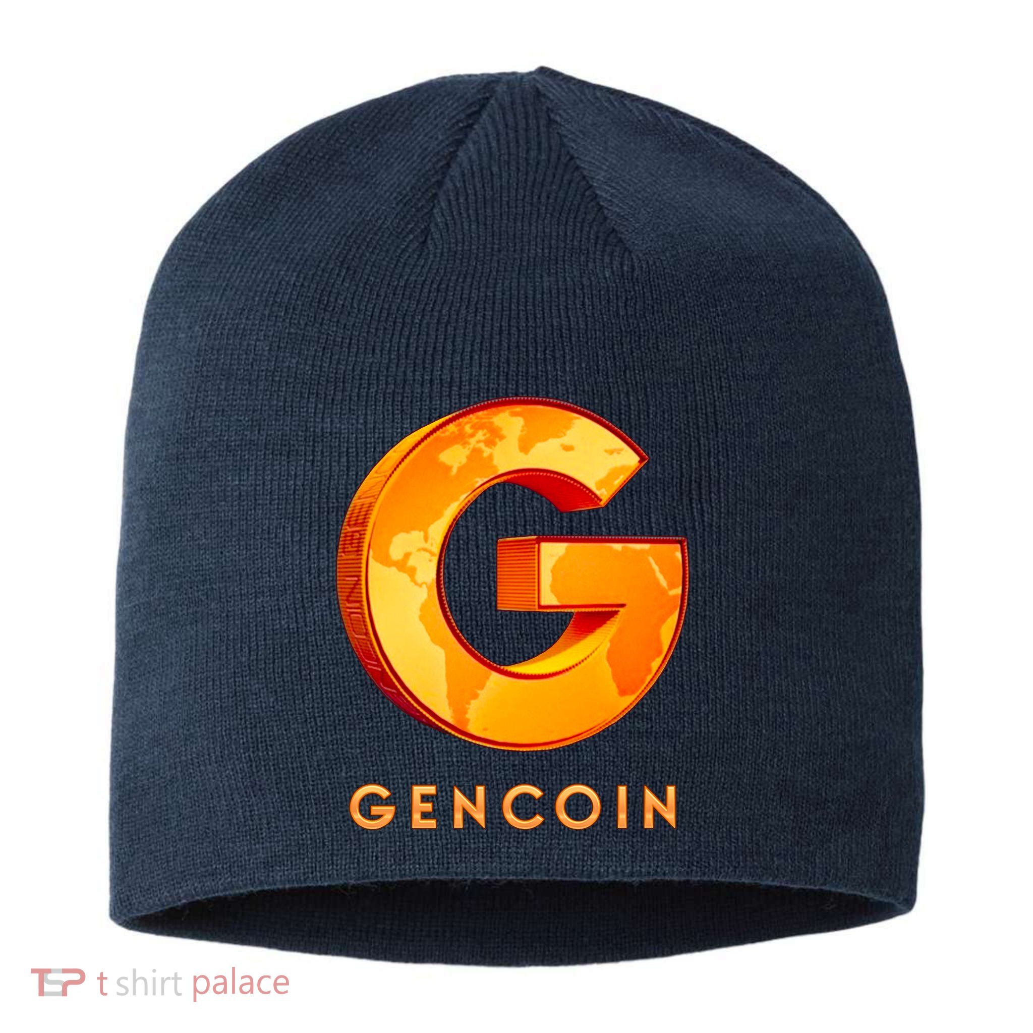 Gencoin Crypto Logo Sustainable Beanie