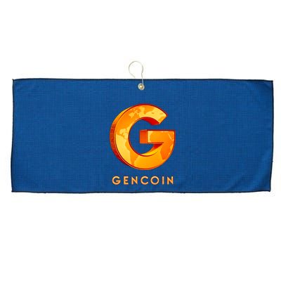 Gencoin Crypto Logo Large Microfiber Waffle Golf Towel