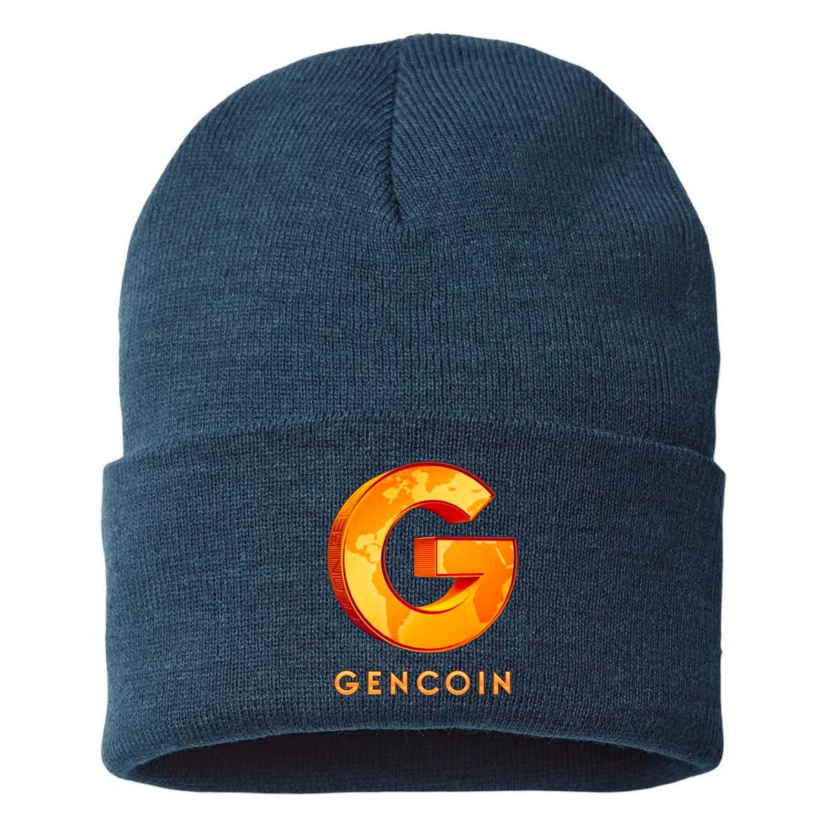 Gencoin Crypto Logo Sustainable Knit Beanie