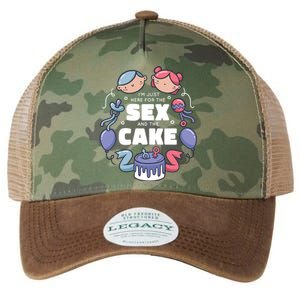 Gender Reveal Funny Cake Legacy Tie Dye Trucker Hat