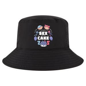 Gender Reveal Funny Cake Cool Comfort Performance Bucket Hat