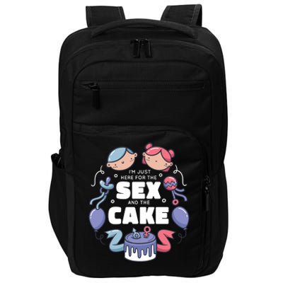 Gender Reveal Funny Cake Impact Tech Backpack