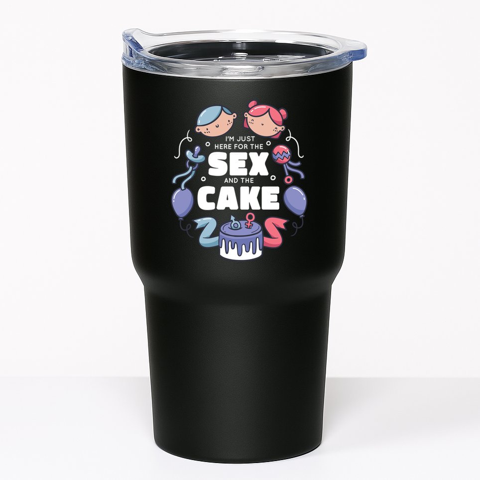 Gender Reveal Funny Cake Tumbler