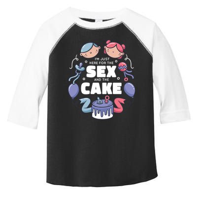 Gender Reveal Funny Cake Toddler Fine Jersey T-Shirt